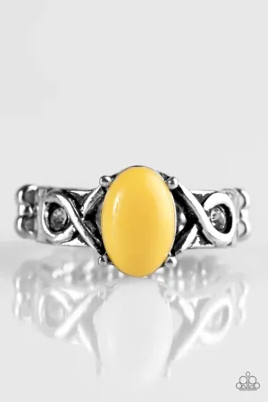 Paparazzi Ring ~ March To Your Own BEAD - Yellow