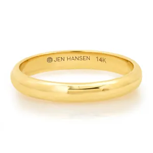 SIMPLE ELEGANCE BAND, 14kt GOLD