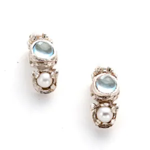 Stone Pearl Earring