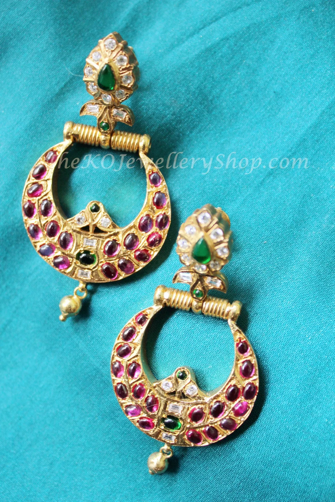 The Pitambara Silver ChandBali Earrings