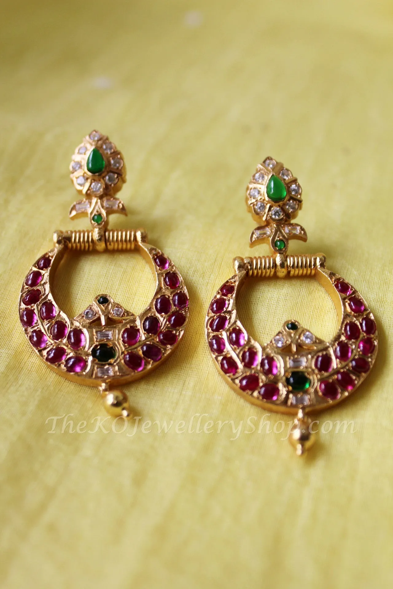 The Pitambara Silver ChandBali Earrings