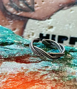 Tribal Band Sterling Silver Toe Ring