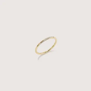 Twisted Diamond Thread Ring