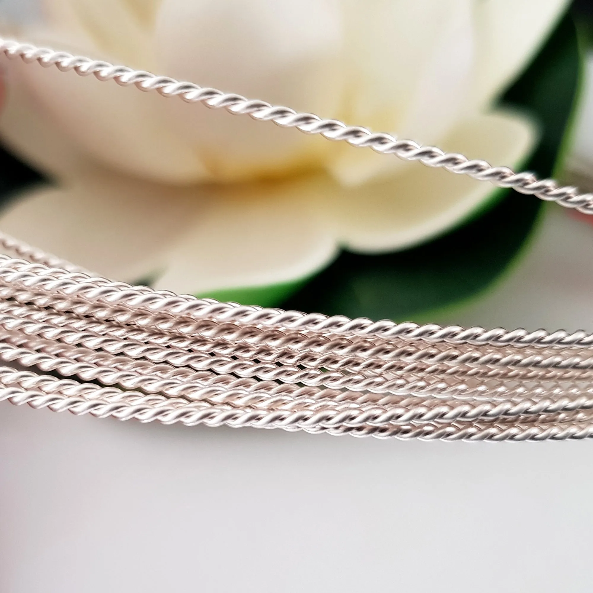 Twisted Fancy Wire Solid Sterling Silver 925 | SS-FancyW | Jewellery Making Supply