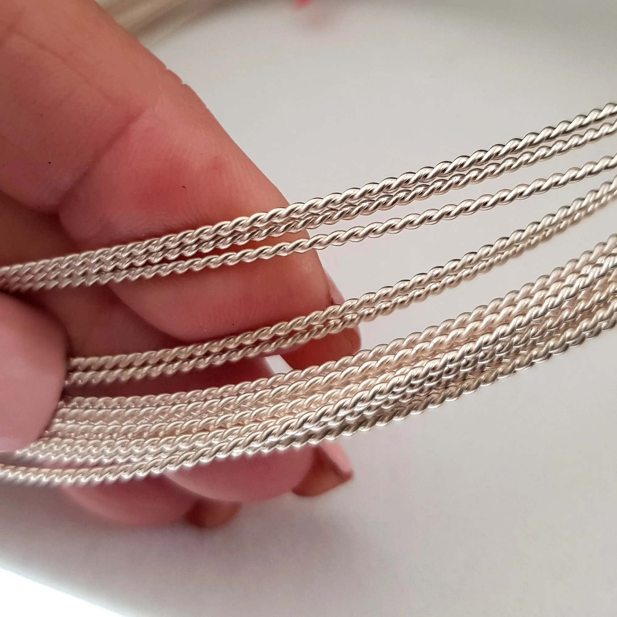 Twisted Fancy Wire Solid Sterling Silver 925 | SS-FancyW | Jewellery Making Supply