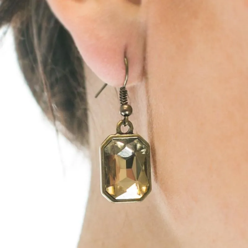 Your Royal SHINE-ness Brass Earrings